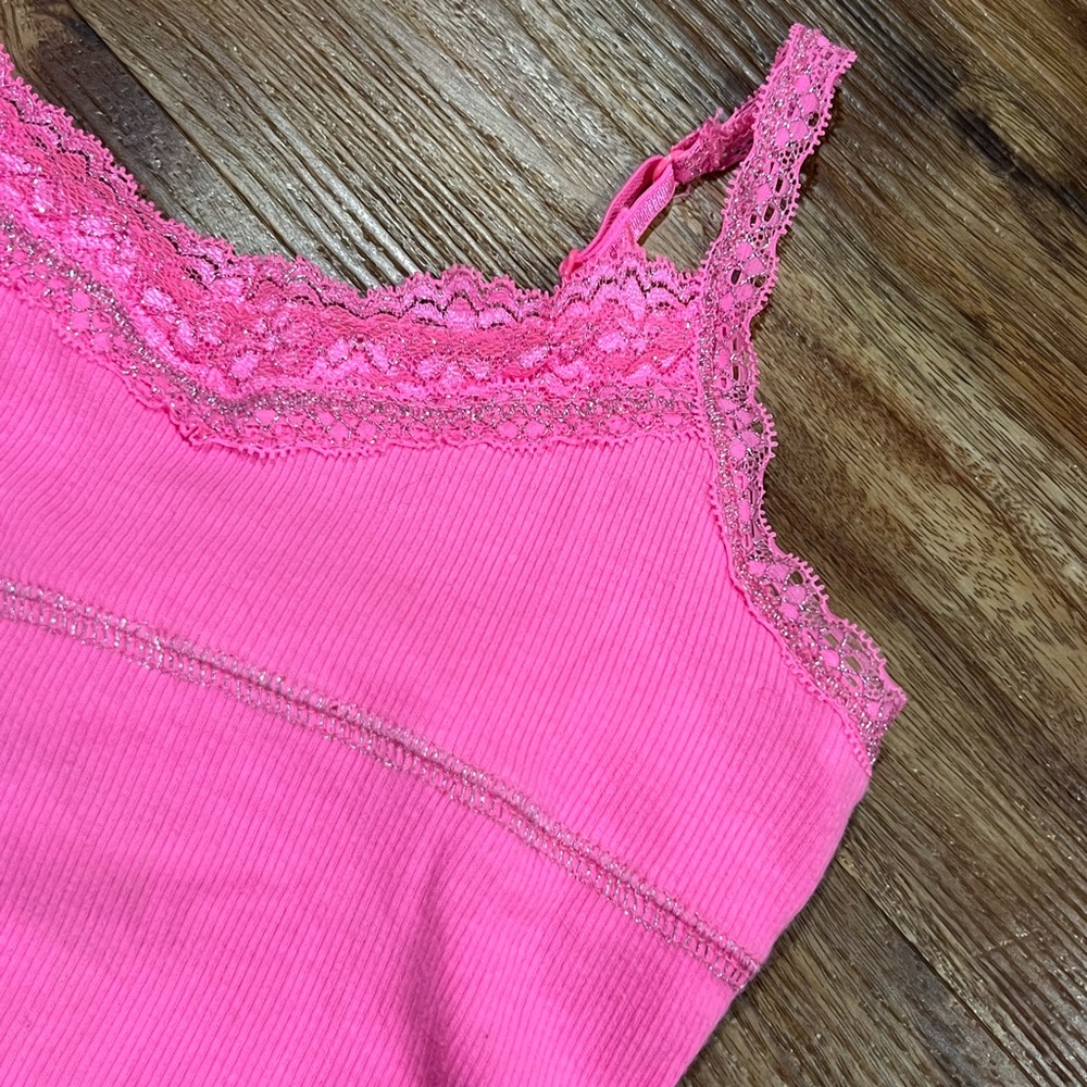 Neon pink camisole